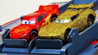 Disney Cars 3 Gold Jackson Storm Custom Toys Video for Kids Tomica [upl. by Ettelloc]