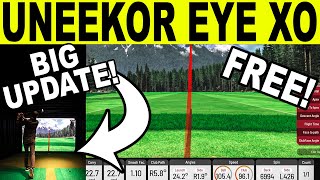 UNEEKOR EYE XO REVIEW BIG VIEW Golf Simulator Software Update FREE ⛳ [upl. by Yamauchi]