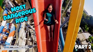 😱Most Tallest Ride me Jake Galti Kar di 😭Bindass Kavya Family Trip to water Park WetnJoy Pt 2 [upl. by Nolie386]