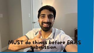 The Must Dos before the ERAS submission MATCH2025 USMLE [upl. by Sylram385]