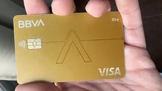 BBVA ORO  CASHBACK 11  UNBOXING   TARJETA DE CRÉDITO [upl. by Primaveria644]