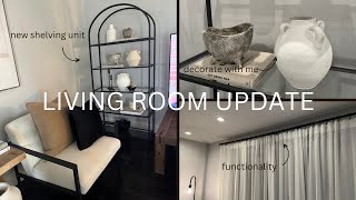 Living room Update decorate with me [upl. by Lilak]