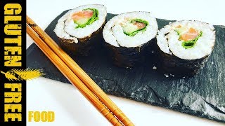 How to make sushi futomaki gluten free food [upl. by Fiden599]