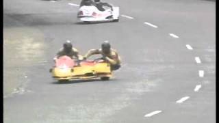 Sidecars Wanganui Scrivener crash into camera crew 1987 [upl. by Merriam60]