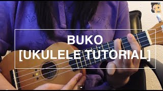 Buko  Jireh Lim Ukulele Tutorial [upl. by Yortal]