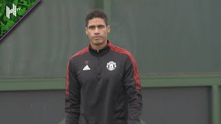 Raphael Varane Training with Manchester United  first training shots of former Real Madrid defender [upl. by Amadeus295]