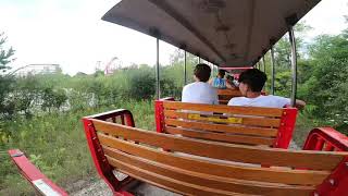 Timbertown Railway at Michigan’s Adventure 8292021 train ride [upl. by Airdnazxela]