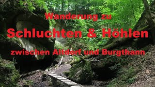 Schluchten und Höhlen zwischen Altdorf und Burgthann Teufelskirche Teufelshöhle Wolfsgrube [upl. by Altman]