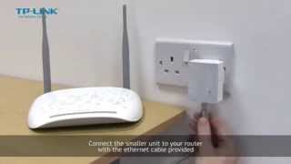 TPLink TLWPA4220KIT AV500 WiFi Range Extender Powerline Adapter [upl. by Eiramlehcar]