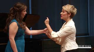 Joyce DiDonato Master Class October 2016 Mozart’s “Parto ma tu ben mio” from La clemenza di Tito [upl. by Oirom]