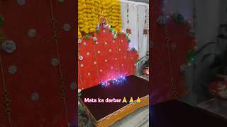 Mata ke chownki decoration ideashortsyoutubeshortsnavratrimataranishortsfeedfestivaldiy [upl. by Cynar96]