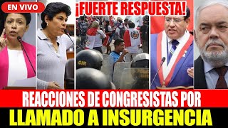 🚨quotINSURGENCIAquot CONTRA CONGRESO REACCIONES POR quotROMPIMIENTO AL ORDEN DEMOCRATICO POR CONGRESOquot [upl. by Penthea]