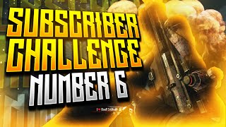 SUBSCRIBER CHALLENGE 6  ft Crude  COD Black Ops 2 [upl. by Ashlan]