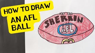 How to draw an AFL ball [upl. by Conall]