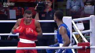 Cristian Pinales DOM vs Saratibau Aminiasi FIJ World Olympic Qualifiers 2024 80kg [upl. by Meid]