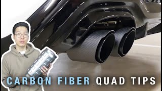 CF QUAD EXHAUST TIPS  RES DELETE on the Kia Cerato GT Forte GT  K3 GT 💨 [upl. by Trinidad]