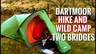 Wistmans Wood  Two Bridges Dartmoor Hike and Wild Camping Vango Mirage 200 [upl. by Amabil]