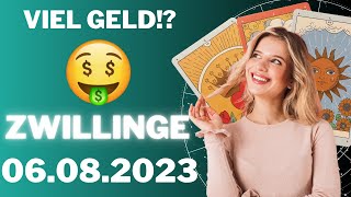 💶 Du wirst eine große Geldsumme erhalten 🤑 Zwillinge  Horoskop  06August 2023 [upl. by Rikahs482]