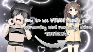 How to use VTUBE studio for streaming and recording videos  TUTORIAL  Roblox gaming With Jessica [upl. by Suivatnad]