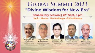 Global Summit 23 2  Benedictory Session  BK Jayanti BK Karuna  22 Sep 6pm [upl. by Ramej]