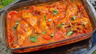 Voici une recette Italienne de poulet en sauce ✔ poulet sauce recetteitalienne riz recette [upl. by Hacim328]