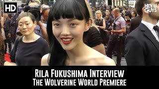 Rila Fukushima Interview  The Wolverine World Premiere [upl. by Allemahs]