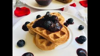 GOFRES  Waffles  Veganos Saludables Sin Huevo [upl. by Naryk]