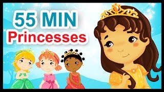 Les petites princesses  55 min de comptines et chansons  Titounis [upl. by Anauqcaj106]