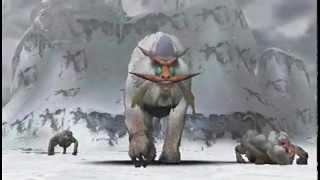 Monster Hunter Freedom Unite  The White Darkness Blangonga intro [upl. by Patt]