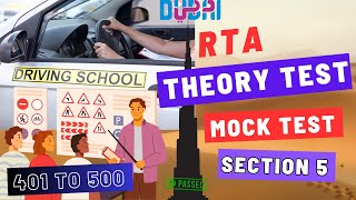 Dubai RTA Theory Test Preparation Guide  RTA থিওরি পরীক্ষা প্রস্তুতি গাইড Section  5 401 to 500 [upl. by Kelcy]