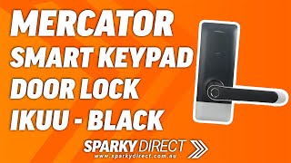 Mercator Ikuu SMA072BT  Smart Keypad Door Lock  Black [upl. by Willi]