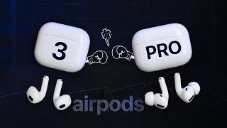 So sánh AirPods 3 và AirPods Pro 5 triệu không có chống ồn chọn Pro thôi [upl. by Yeniar427]