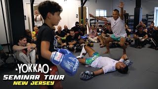 YOKKAO Muay Thai Seminar USA Tour 2022  Saenchai and Superlek  New Jersey [upl. by Wartow]