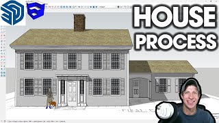 Modeling a DETAILED HOUSE in SketchUp [upl. by Haines445]