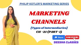 CH 21  PART 1 MARKETING CHANNELS  TYPES OF INTERMEDIARIES  IBPS SO EXAM 2024 NET COMMERCE [upl. by Smitt]