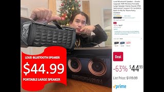 Loud Bluetooth Speaker Oraolo Upgrade 40W Wireless Portable Large Speaker Stereo Sound Amazon [upl. by Nhguaval680]