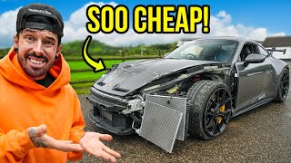 I BOUGHT A WRECKED PORSCHE 911 GT3 amp REBUILT IT IN 24 HOURS [upl. by Tiffa]