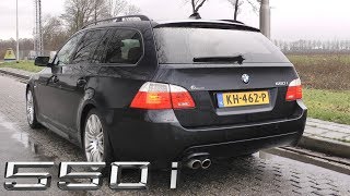 BMW E60E61 550i  Revs Accelerations amp Sounds [upl. by Atteuqehs]