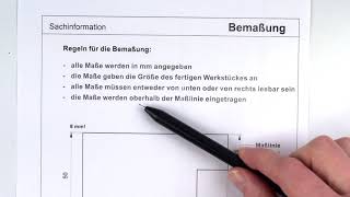 Regeln für das Bemaßen Sachinformation [upl. by Sedda]