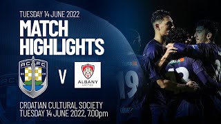 MATCH HIGHLIGHTS  Auckland City FC 61 Albany United  Chatham Cup R2 June 14 2022 [upl. by Annahavas]