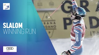 Clement Noel FRA  Winner  Mens Slalom  Val DIsère  FIS Alpine [upl. by Nareht993]