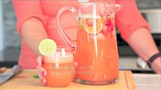 Strawberry and Lime Moscato Punch  Real Housemoms [upl. by Placeeda]