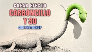 Crear efecto carboncillo y efecto 3D con Photoshop [upl. by Tierell]