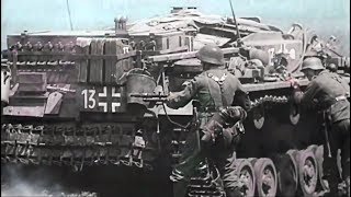 WW2 Eastern front in colour  voiced footage [upl. by Gipson]