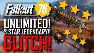 Fallout 76  UNLIMITED 3 STAR LEGENDARY GLITCH  After Patch  GET INFINITE LEGENDARY GEAR [upl. by Isaak]