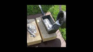 meltingmetal dumpsterdiving scrap smelting trashtotreasure aluminum asmr aluminiumingot [upl. by Neidhardt]