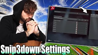 Snip3downs Apex Legends Settings Pro Guide  Snipedown Controller Settings [upl. by Yenal]