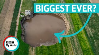 Sinkhole scares Five of the BIGGEST so far in 2021  BBC My World shorts [upl. by Hatokad61]