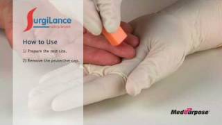 How to Use SurgiLance™ Safety Lancets [upl. by Nosrettap]