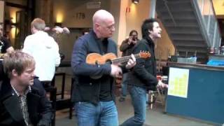 Train performs Hey Soul Sister live unannounced in a mall in Stockholm [upl. by Geibel]